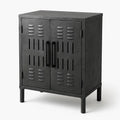 Armoire en métal noir industriel 84 cm x 60 cm x 40 cm