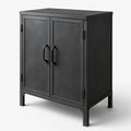 Armoire en métal noir 2 portes