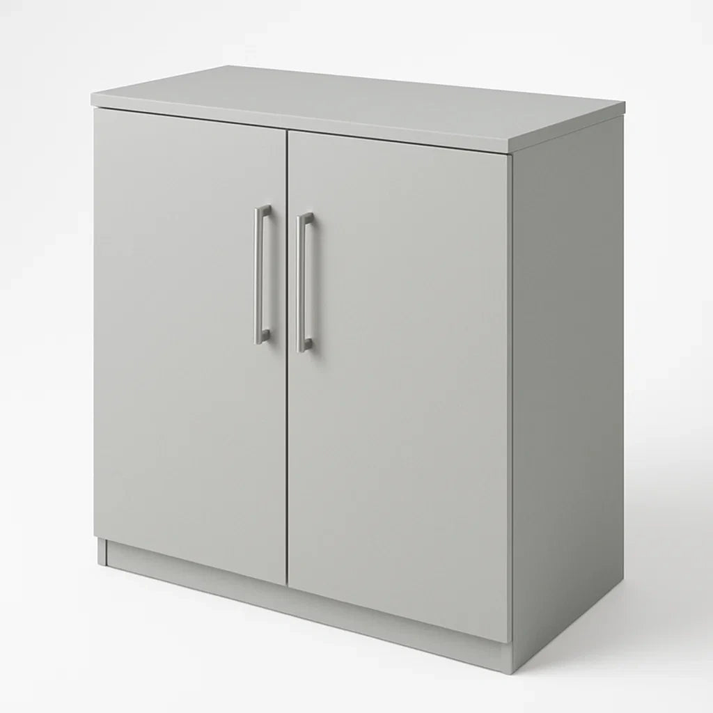 Armoire en bois à 2 portes Gris