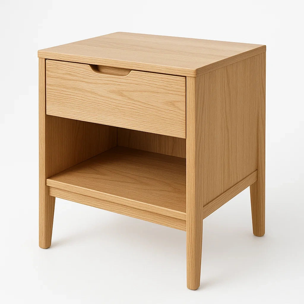 Table de chevet en bois de chêne