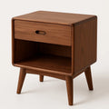 Table de chevet en bois de noyer 50x40x60cm