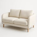 Canapé 2 places en tissu polyester Blanc 160cm