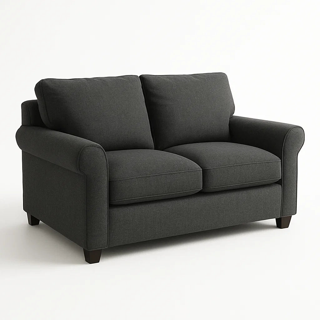 Canapé en Tissu Anthracite 2 Places