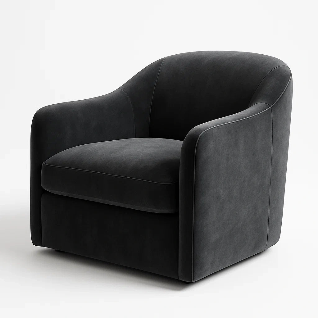 Fauteuil en microfibre anthracite