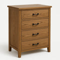 Commode en chêne avec 4 tiroirs