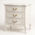 Commode en Bois Blanc avec 3 Tiroirs