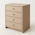 Commode en bois clair avec 4 tiroirs