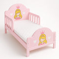 Lit enfant bois et matelas Rose 143x77x59 cm
