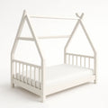 Lit cabane en bois pour enfant Blanc