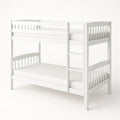 Lit superposé en bois massif Blanc 200x90 cm