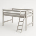 Lit Mezzanine en Bois avec Échelle Gris