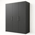 Armoire trois portes en bois Gris foncé
